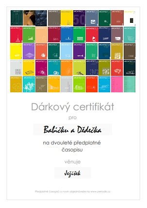 Náhled dárkového certifikátu