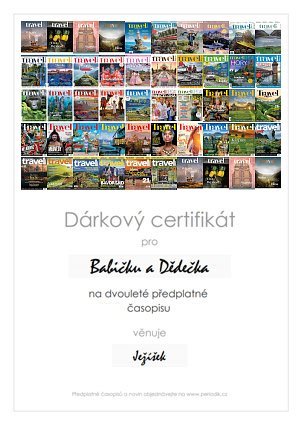 Náhled dárkového certifikátu