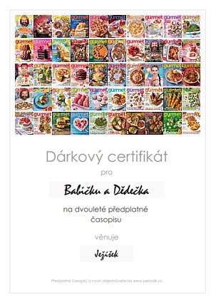 Náhled dárkového certifikátu