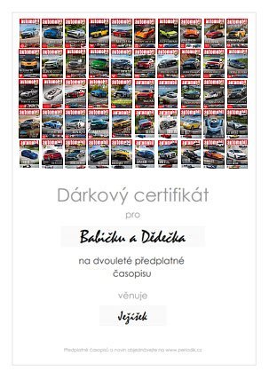 Náhled dárkového certifikátu