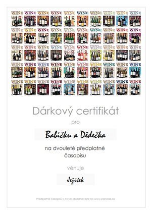 Náhled dárkového certifikátu