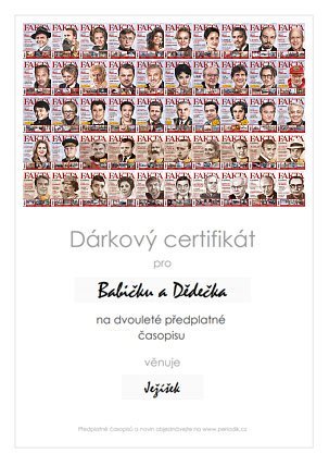Náhled dárkového certifikátu
