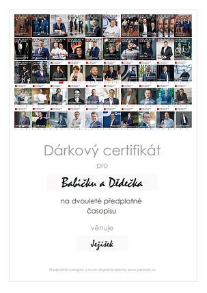 Náhled dárkového certifikátu