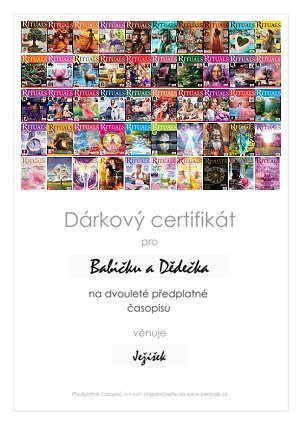 Náhled dárkového certifikátu