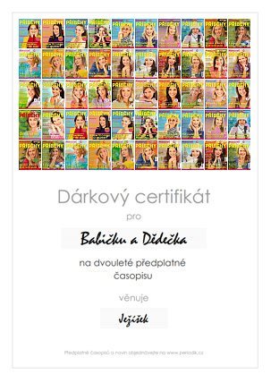 Náhled dárkového certifikátu
