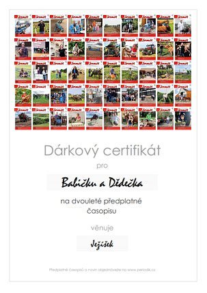 Náhled dárkového certifikátu
