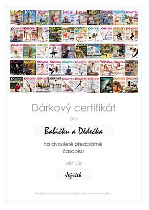 Náhled dárkového certifikátu