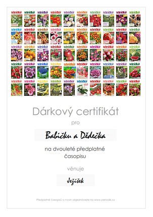 Náhled dárkového certifikátu