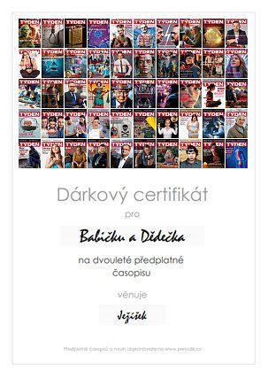 Náhled dárkového certifikátu